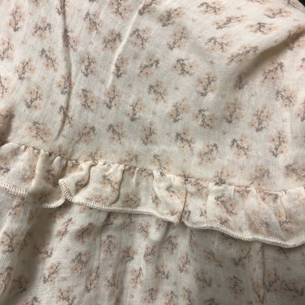 Floral print gauze maxi dress_12